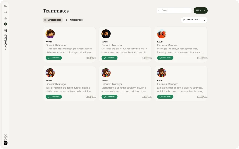 Diaflow AI Agents interface
